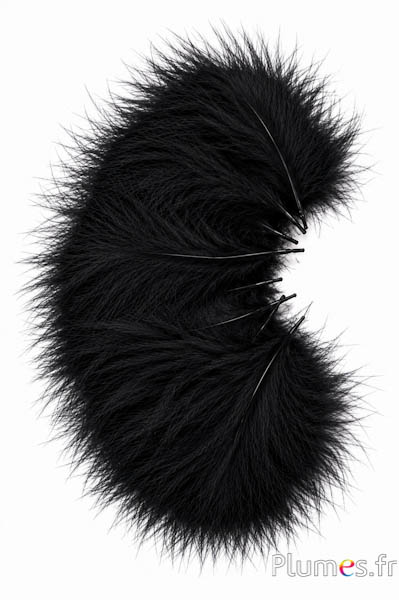 Pute Marabu - 8-12 cm - schwarz